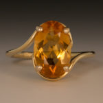 Citrine Bypass ring 1w 040152