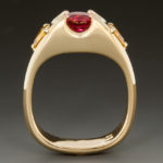 Ruby Yellow Sapphires ring 3w 030092