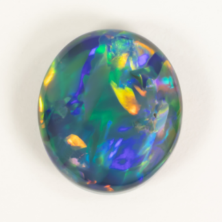 Black Opal Oval 10.3x9mm 2.44 carat Australia