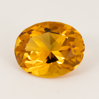 Oval Brilliant Cut Citrine 7.41 Carat 15x12mm Brazil