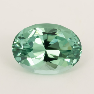 Oval Mint Tourmaline Brilliant Cut 0.99 Carat 7.5x5.5mm Afghanistan