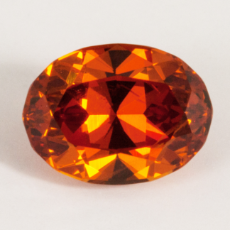 Oval Brilliant Spessartite Garnet 1.73 Carat 7.5x5.5mm Nigeria