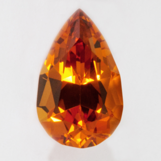 Pear Shape Spessartite Garnet 1.23 Carat 8x5mm Tanzania