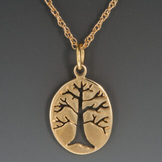 14k Oval Berkshire Tree of Life Pendant