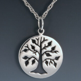 Shaker Tree Pendant in Silver