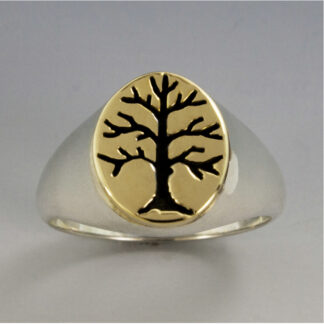 Sterling/14k Woman's Mini Berkshire Tree of Life Ring