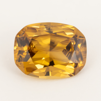 Cushion Brilliant Honey Zircon 2.64 Carat 9x7mm Tanzania