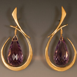 Amethyst Briolette Earrings