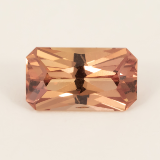 Barion Cut Padparadscha Sapphire 1.38ct. 8x4.5mm Tanzania
