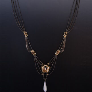 Necklace with Ancient Japanese Button