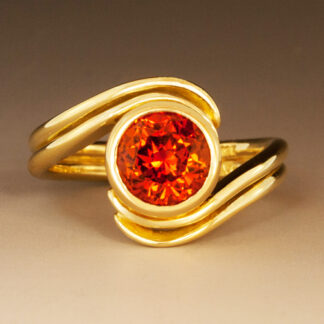 Spessartite Wrap Ring