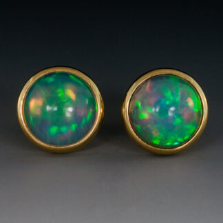 Ethiopian Opal Ear Studs