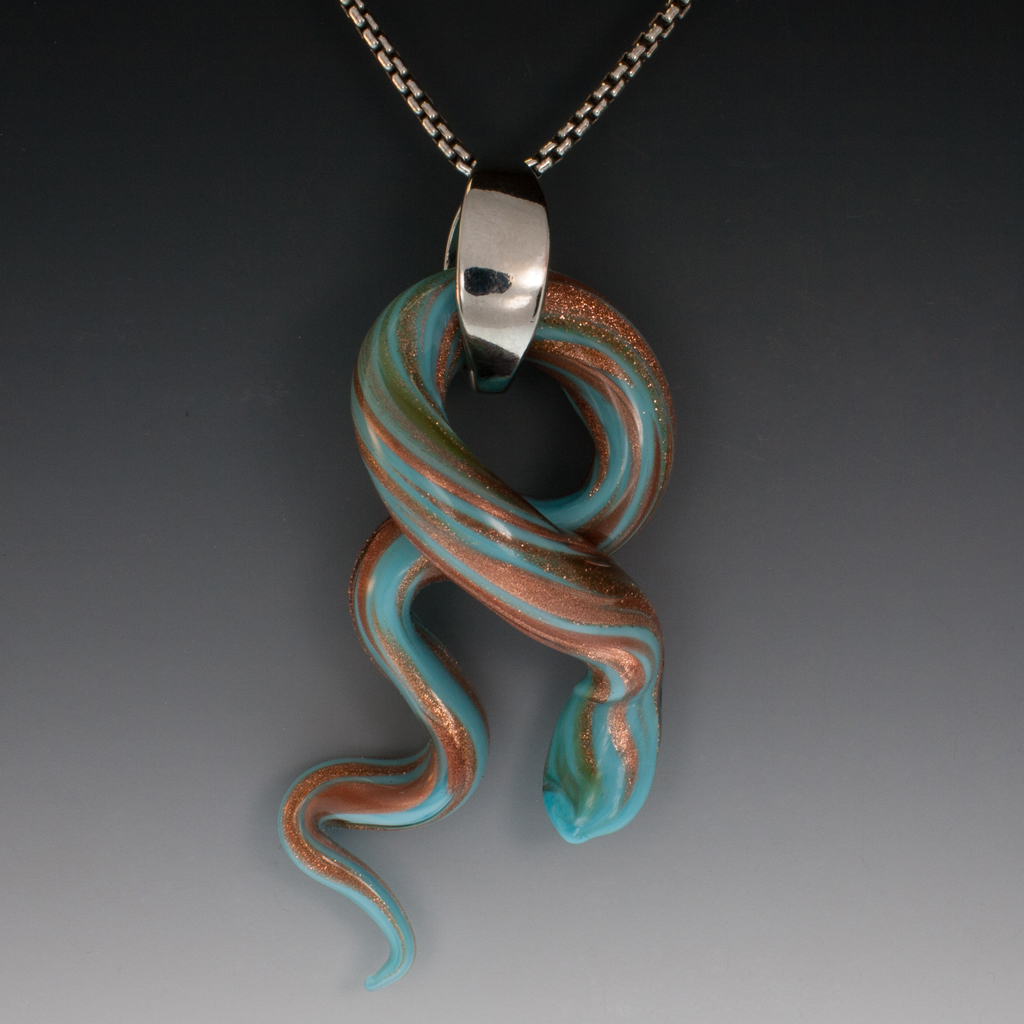 blown glass snake