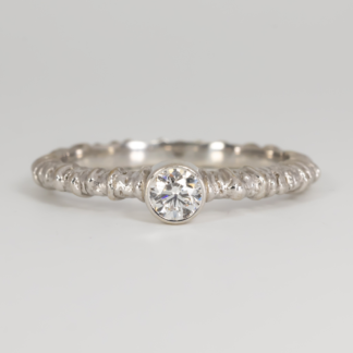 Aspen Diamond Stacking Ring in 18KW