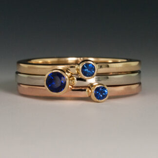 Triple Gold Stacking Rings