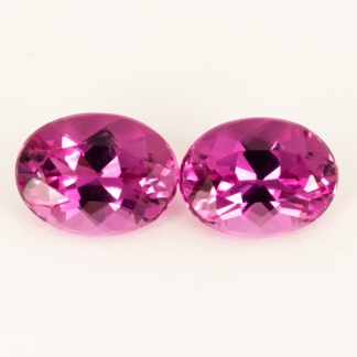 Oval Pink Tourmaline Pair Brilliant Cut 2.57ctw 8x6mm Brazil