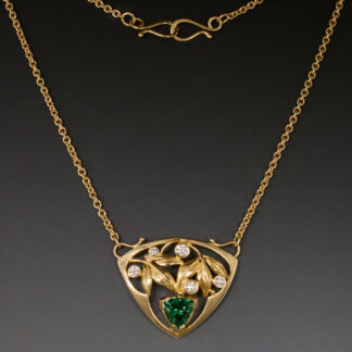 Tourmaline & Diamond Nouveau Necklace