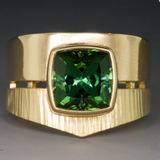 Tourmaline Wide Band Ring