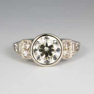 Diamond Engagement Ring 14KW Gold