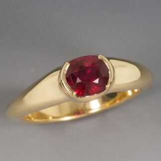 Ring, Ruby (Mozambique), 18KY