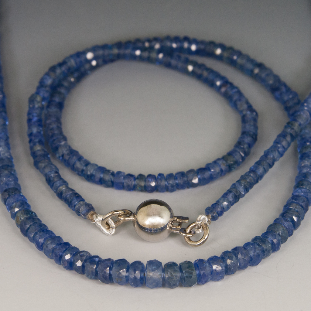 white gold sapphire necklace