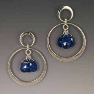 Kyanite Cutie Hoops, Sterling Silver