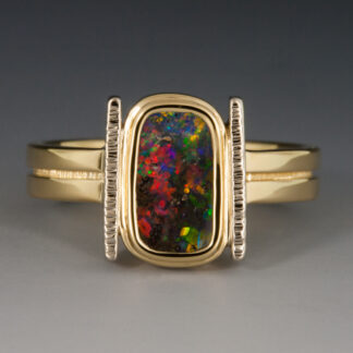 Boulder Opal Ring