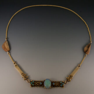 Engagement Necklace from Antique Bracelet