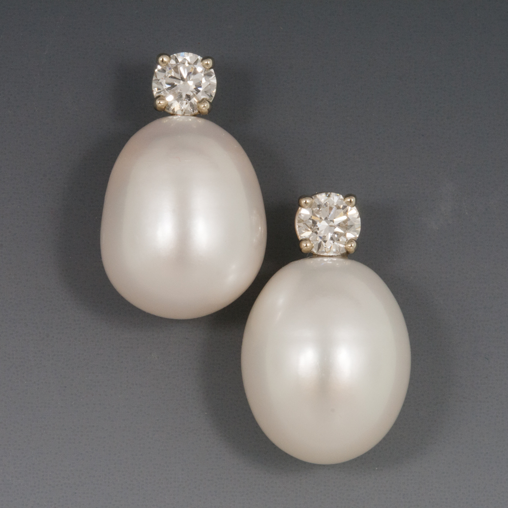 14K Gold Baroque Big Pearl Hoop Earrings for Women Girls Elegant Ear  Jewelry | Lazada PH