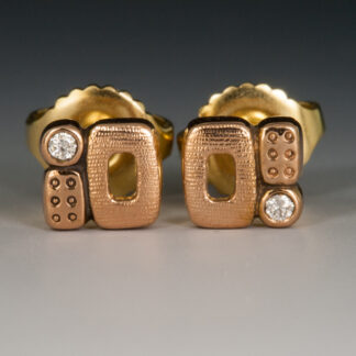 Rose Gold & Diamond "Little Windows"