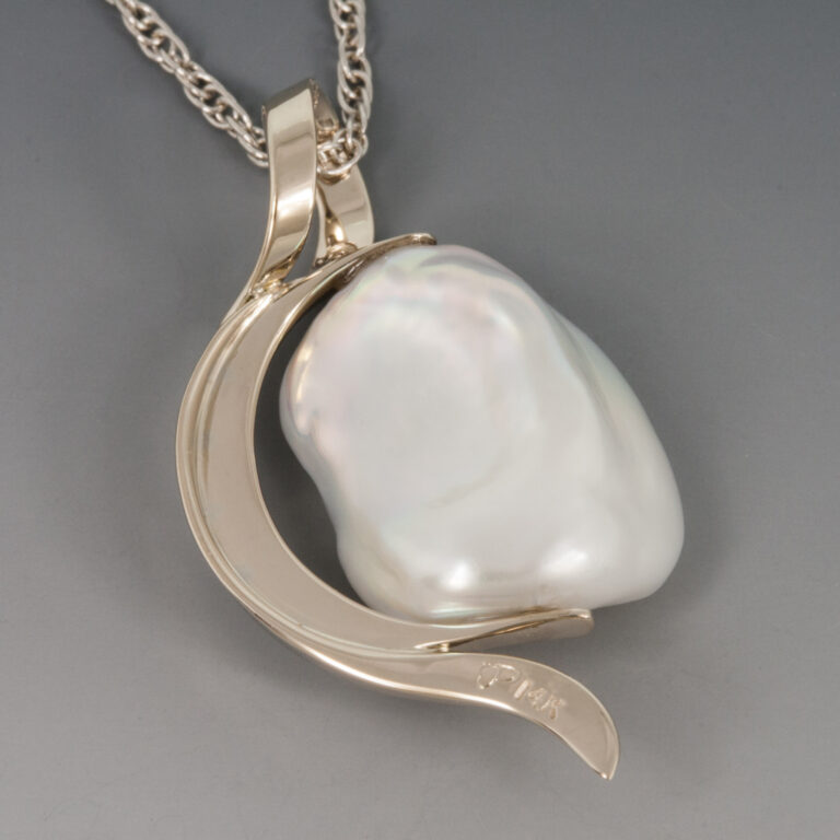 Huge 20mm Natural Multicolor White Pink Purple Freshwater Baroque Shell Pearl Pendant