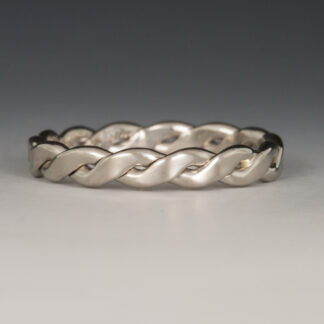 Wedding Band, Twisted wire, Platinum