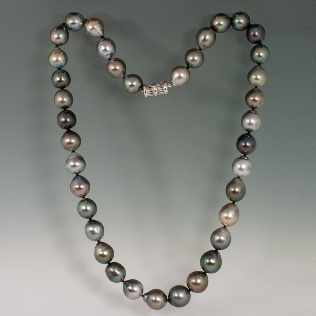 Buy quality Black Tahitian South Sea Pearls Necklace JPM0008 in Hyderabad