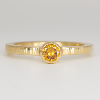 Diamond Stacking Ring in 14KY