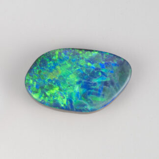 Opal, Solid black, Blue & green, Outback Queeensland 18x11x4.5mm 8.2ct