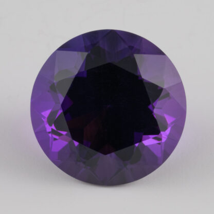 Amethyst, 9.35ct, 14mm, round fancy cut, Rwanda