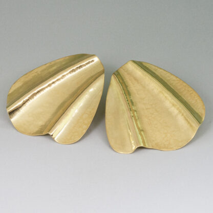 Fold Form Earrings 18KY Posts with 14KY backs