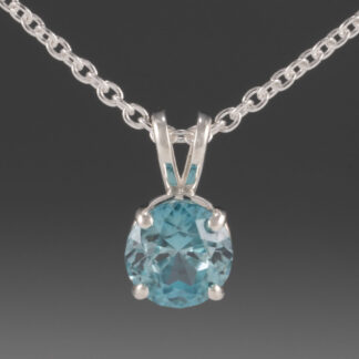 Pendant Zircon 1.63ct 6.43 mm SS