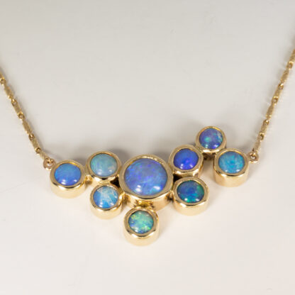Ethiopian opal Necklace with 14KY Chain - Image 3