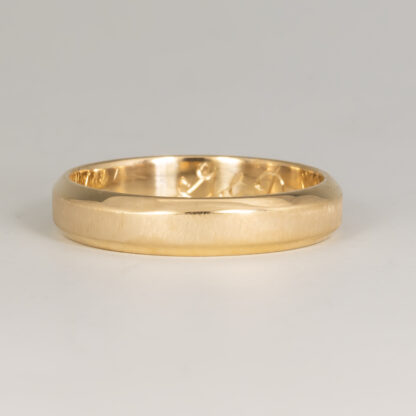 Wedding Set of Straight Band and Wavy Band - Image 3
