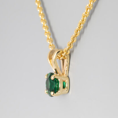 Emerald Pendant with 14KY - Image 2