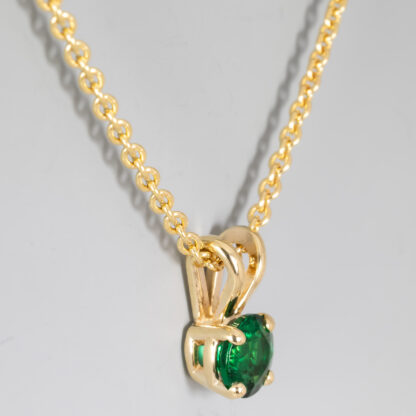 Emerald Pendant with 14KY - Image 3