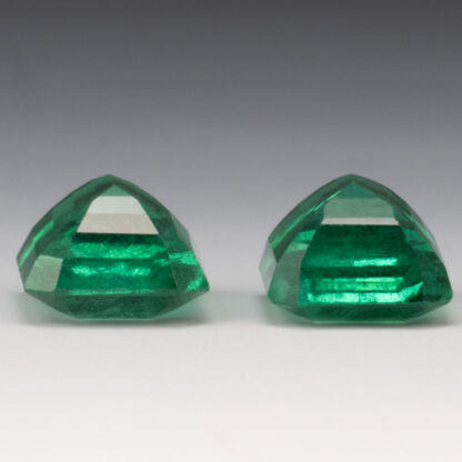 Emerald Pair 8x6mm emerald cut 3.21ctw - Image 3