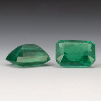 Emerald Pair 8x6mm emerald cut 3.21ctw - Image 4