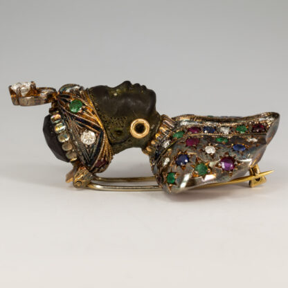 Gem Encrusted Brooch in 18K by Giulio Nardi - Image 3