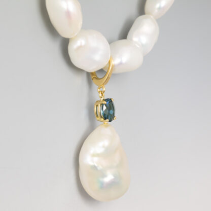 Baroque Pearl Enhancer with Tourmaline - Image 2