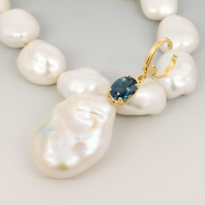 Baroque Pearl Enhancer with Tourmaline - Image 3