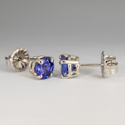 6mm Tanzanite Ear Studs - Image 2