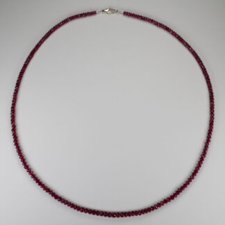 Ruby Necklace 4.5-5.5mm Graduated 25.5" 14KW