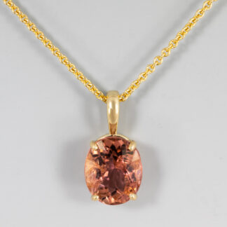 Pendant, Topaz (supplied) 8.88 x 7.34mm 2.05ct, 14KY